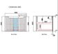 Calder 600mm Wall Hung Vanity Cabinet Only