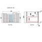 Calder 750mm Wall Hung Vanity Cabinet Only