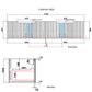 Calder 1800mm Double Wall Hung Vanity Cabinet Only