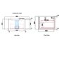 Hamilton Wall Hung Vanity Cab Only 900mm