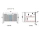 Perla Wall Hung Mark II Vanity Cab Only 750mm