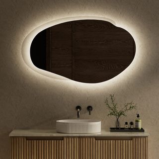 Evanston 1300mm LED Mirror Matte Grey Frame