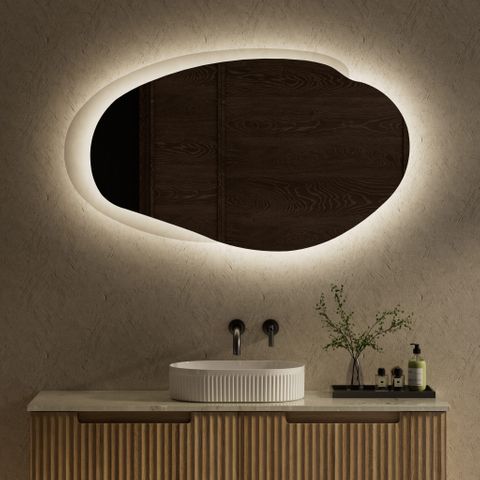 Evanston 1300mm LED Mirror Matte Grey Frame