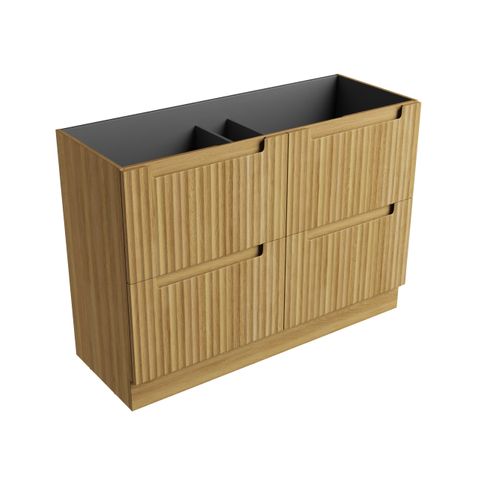 Lovina Floor Standing 1200 Vanity Cab Only Harvest Oak