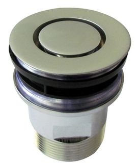 P&W Brass Basin Pop Down 32mm Satin Chrome