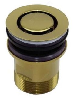 P&W Brass Basin Pop Down 32mm Brushed Gold