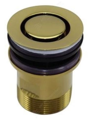 P&W Brass Basin Pop Down 32mm Brushed Gold