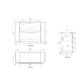 Curva Matte White 1200 Floor Mount Vanity