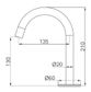 Serenity Basin Arc Spout Matte Black