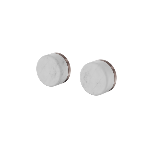 Serenity Wall Top Assembly With Carrara Handle Brushed Bronze
