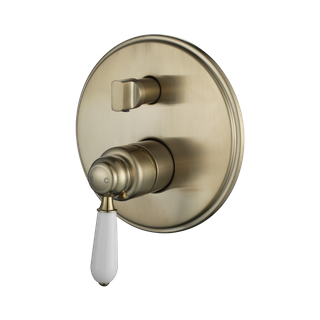 Bordeaux Brushed Bronze Shower Mixer with Diverter