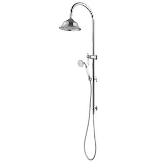 Bordeaux Chrome Twin Shower on Rail