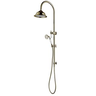 Bordeaux Brushed Bronze Twin Shower on Rail