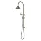 Bordeaux Brushed Nickel Twin Shower on Rail