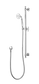 Bordeaux Chrome Shower on Rail