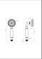BORDEAUX HANDPIECE ELECTROPLATED MATT BLACK