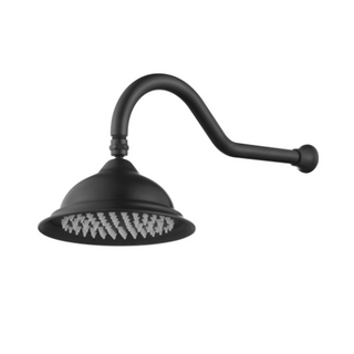 Bordeaux Matte Black Shower Head and Arm