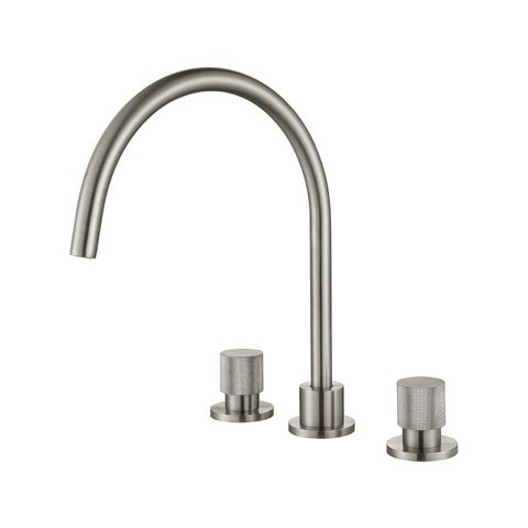 Cadence 1/4 Turn Brushed Nickel Hob Sink Set
