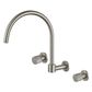 Cadence 1/4 Turn Brushed Nickel Wall Sink Set