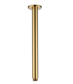 Star PVD Polished Brass Ceiling Dropper 300mm