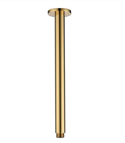 Star PVD Polished Brass Ceiling Dropper 300mm