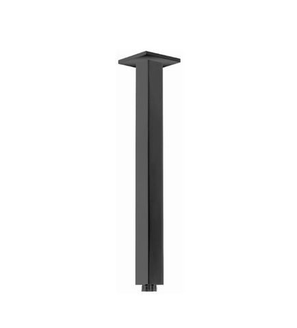 MN Square Matte Black Ceiling Dropper 300mm