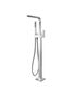 Savanna Square Chrome Freestanding Bath Spout with Shower