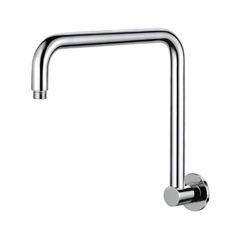 Star Brushed Chrome High Rise Shower Arm 350mm