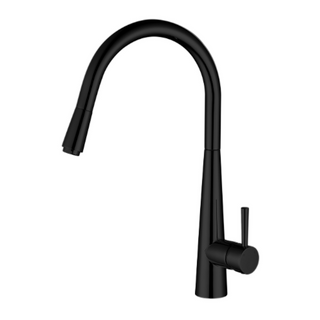 KASPER PULL OUT KITCHEN MIXER ELECTROPLATED MATT BLACK