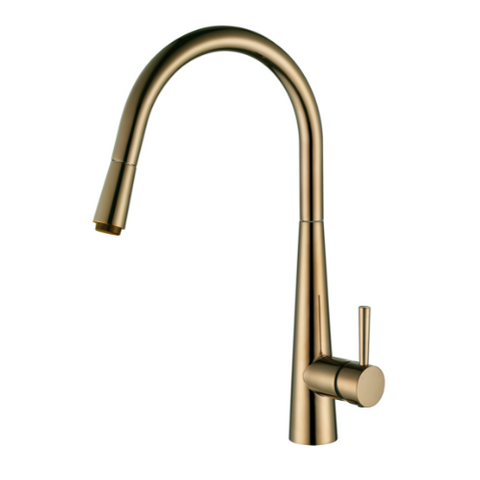 KASPER PULL OUT KITCHEN MIXER PVD BRUSHED BRONZE