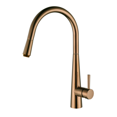 KASPER PULL OUT KITCHEN MIXER PVD CHAMPAGNE