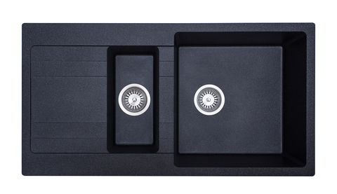 Riva 1 1/4 Bowl with Drainer Granite Sink 960x500x210mm