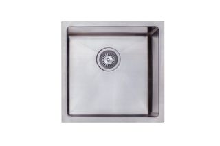 Undermount Sink Single Sq 450x450 Chrome