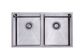 MN Stainless Top or Undermount DOUBLE Sink 760x440x200mm - 26L+26L