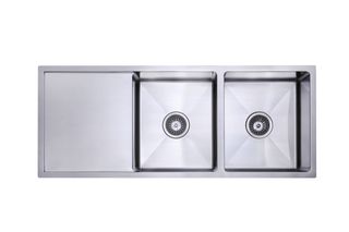 Handmade Sink Double Bowl RND 1110x450x200x1.2mm