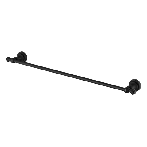 Medoc Single 600 Towel Rail Matte Black