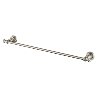 Medoc Single 600 Towel Rail Brushed Nickel