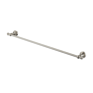 Medoc Single 750 Towel Rail Brushed Nickel