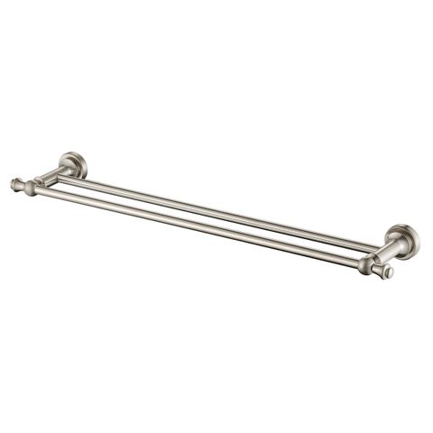 Medoc Double 600 Towel Rail Brushed Nickel
