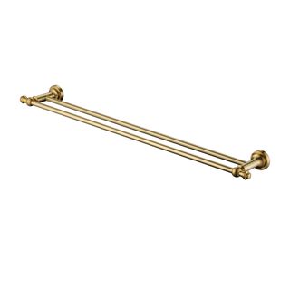 Medoc Double 750 Towel Rail Brushed Bronze