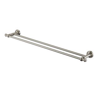 Medoc Double 750 Towel Rail Brushed Nickel