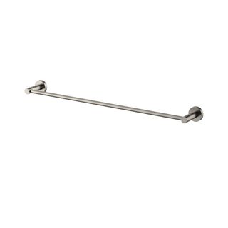 Star Brushed Nickel Single Towel Rail 600mm