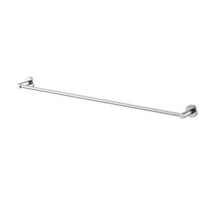 Star Brushed Chrome Single Towel Rail 750mm