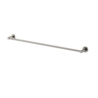 Star Brushed Nickel Single Towel Rail 750mm