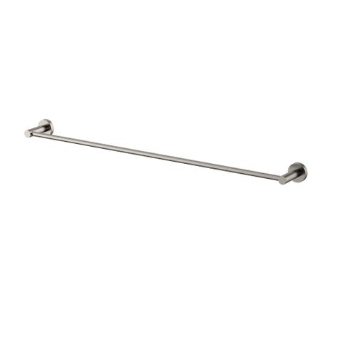 Star Brushed Nickel Single Towel Rail 750mm