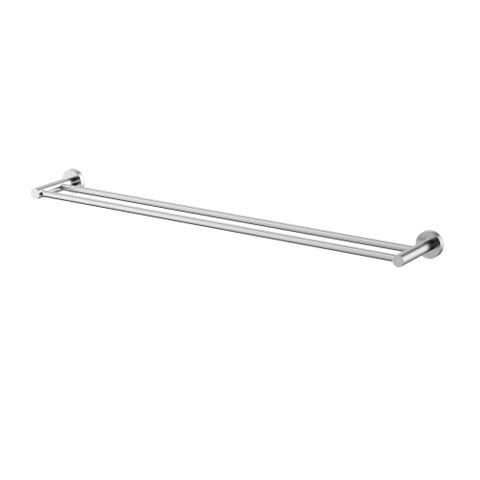 Star Brushed Chrome Double Towel Rail 750mm