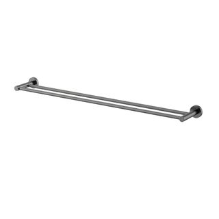Star Gun Metal Double Towel Rail 750mm