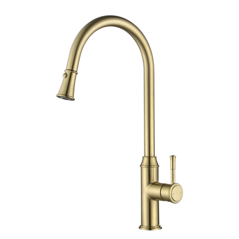 Montpellier Pull Out Kitchen Mixer Pvd Brushed Bronze