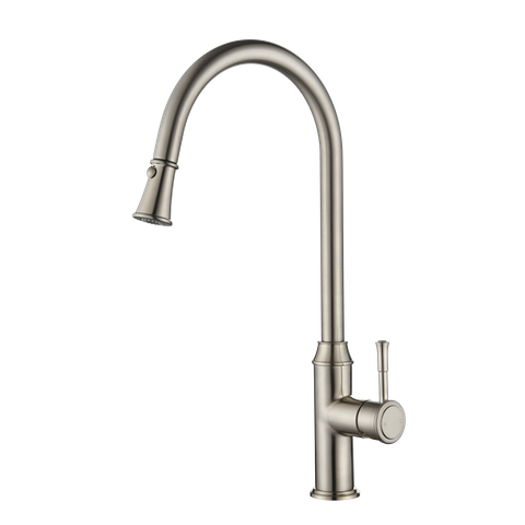 Montpellier Pull Out Kitchen Mixer Pvd Brushed Nickel