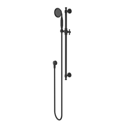 Montpellier Shower On Rail Electroplated Matt Black